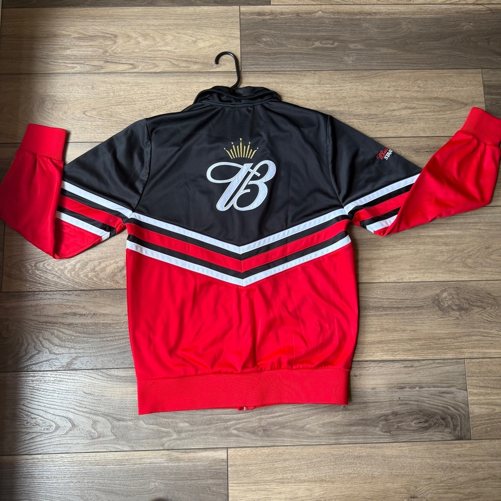 Starter 50th Anniversary Budweiser Beer Jacket Full Zip Up Black Label Mens M